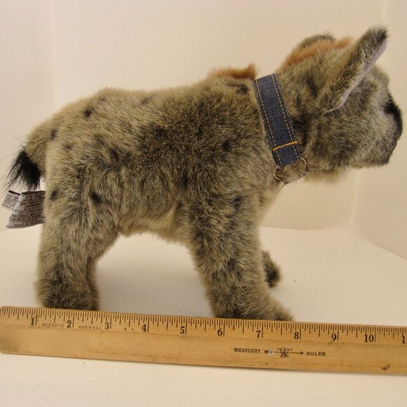 Incredible Petables Plush Spotted Hyena Wild Dog Stuffed Animal Toy Tan Black - Picture 7 of 8